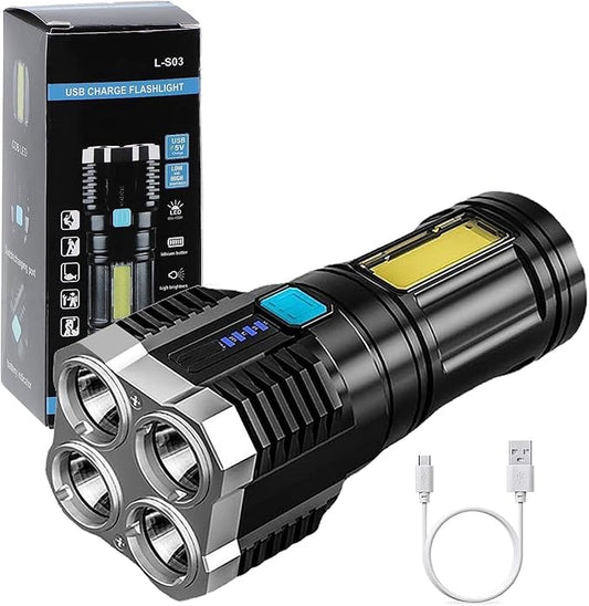 4 in 1 LED Torch Lights